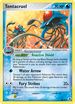 Tentacruel, Legend Maker #45, Pokémon TCG card