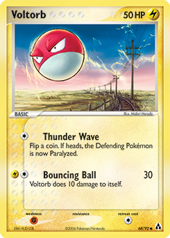 Voltorb, Legend Maker #68, Pokémon TCG card
