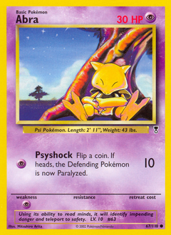 Abra, Legendary Collection #67, Pokémon TCG card
