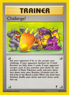 Challenge!, Legendary Collection #106, Pokémon TCG card