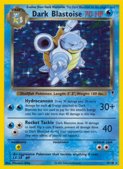 Dark Blastoise, Legendary Collection #4, Pokémon TCG card