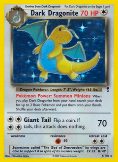 Dark Dragonite, Legendary Collection #5, Pokémon TCG card