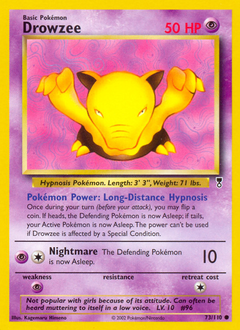 Drowzee, Legendary Collection #73, Pokémon TCG card