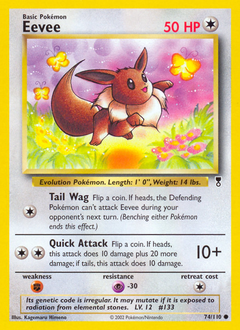 Eevee, Legendary Collection #74, Pokémon TCG card