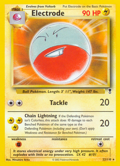 Electrode, Legendary Collection #22, Pokémon TCG card
