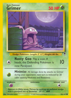 Grimer, Legendary Collection #78, Pokémon TCG card