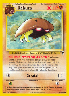 Kabuto, Legendary Collection #48, Pokémon TCG card