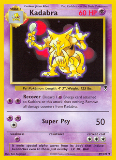 Kadabra, Legendary Collection #49, Pokémon TCG card