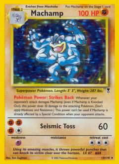 Machamp, Legendary Collection #15, Pokémon TCG card