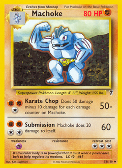 Machoke, Legendary Collection #51, Pokémon TCG card