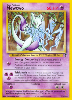 Mewtwo, Legendary Collection #29, Pokémon TCG card