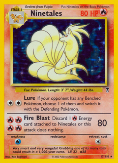 Ninetales, Legendary Collection #17, Pokémon TCG card