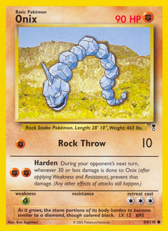 Onix, Legendary Collection #84, Pokémon TCG card