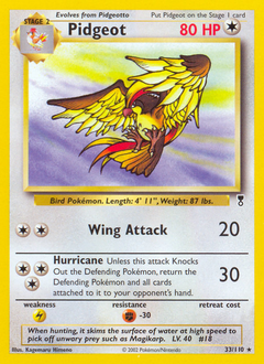 Pidgeot, Legendary Collection #33, Pokémon TCG card