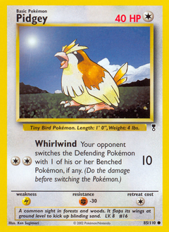 Pidgey, Legendary Collection #85, Pokémon TCG card