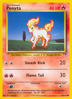 Ponyta, Legendary Collection #87, Pokémon TCG card