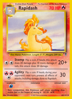 Rapidash, Legendary Collection #60, Pokémon TCG card