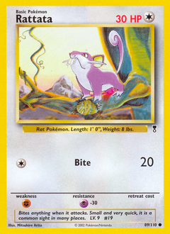 Rattata, Legendary Collection #89, Pokémon TCG card