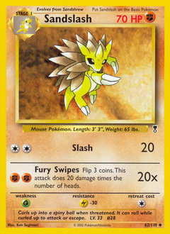 Sandslash, Legendary Collection #62, Pokémon TCG card