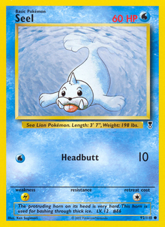 Seel, Legendary Collection #92, Pokémon TCG card
