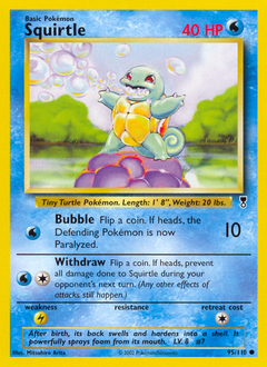 Squirtle, Legendary Collection #95, Pokémon TCG card