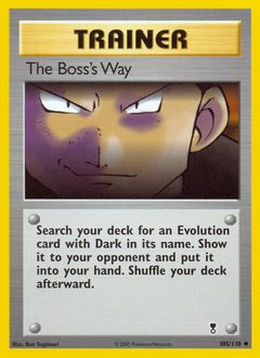 The Boss's Way, Legendary Collection #105, Pokémon TCG card