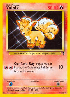 Vulpix, Legendary Collection #98, Pokémon TCG card
