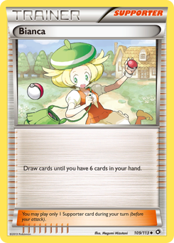 Bianca, Legendary Treasures #109, Pokémon TCG card