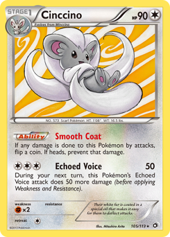 Cinccino, Legendary Treasures #105, Pokémon TCG card