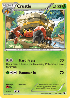 Crustle, Legendary Treasures #14, Pokémon TCG card