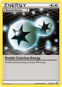 Double Colorless Energy, Legendary Treasures #113, Pokémon TCG card