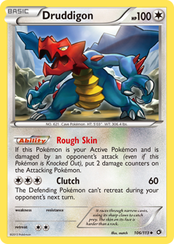 Druddigon, Legendary Treasures #106, Pokémon TCG card