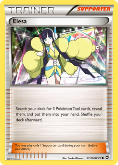 Elesa, Legendary Treasures #RC20, Pokémon TCG card