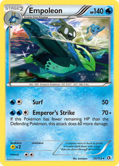 Empoleon, Legendary Treasures #35, Pokémon TCG card