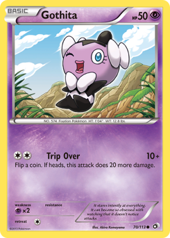 Gothita, Legendary Treasures #70, Pokémon TCG card