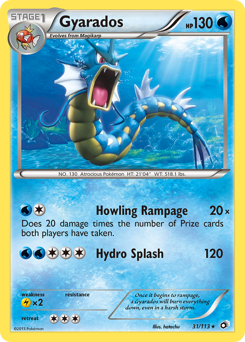 Gyarados, Legendary Treasures #31, Pokémon TCG card