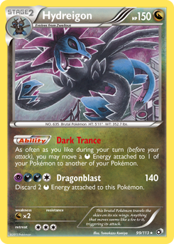 Hydreigon, Legendary Treasures #99, Pokémon TCG card