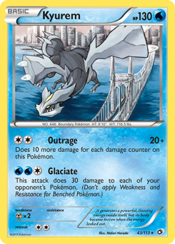 Kyurem, Legendary Treasures #43, Pokémon TCG card