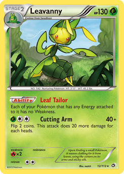 Leavanny, Legendary Treasures #12, Pokémon TCG card
