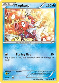 Magikarp, Legendary Treasures #30, Pokémon TCG card
