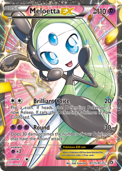 Meloetta-EX, Legendary Treasures #RC25, Pokémon TCG card