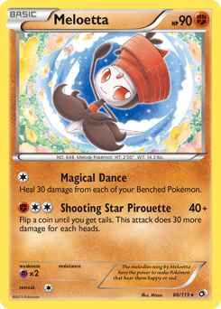 Meloetta, Legendary Treasures #86, Pokémon TCG card