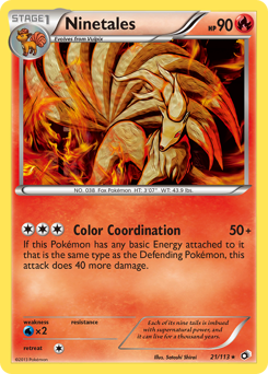 Ninetales, Legendary Treasures #21, Pokémon TCG card