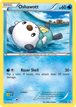 Oshawott, Legendary Treasures #37, Pokémon TCG card