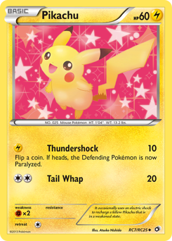 Pikachu, Legendary Treasures #RC7, Pokémon TCG card
