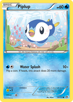 Piplup, Legendary Treasures #33, Pokémon TCG card
