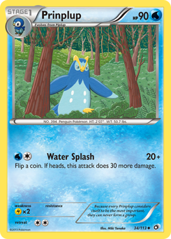 Prinplup, Legendary Treasures #34, Pokémon TCG card