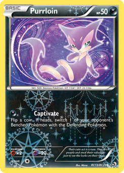 Purrloin, Legendary Treasures #RC13, Pokémon TCG card