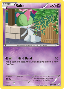 Ralts, Legendary Treasures #59, Pokémon TCG card
