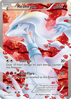 Reshiram, Legendary Treasures #RC22, Pokémon TCG card